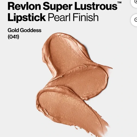 Revlon Super Lustrous Pearl Lipstick, Creamy Formula, 041 Gold Goddess - Picture 3 of 5